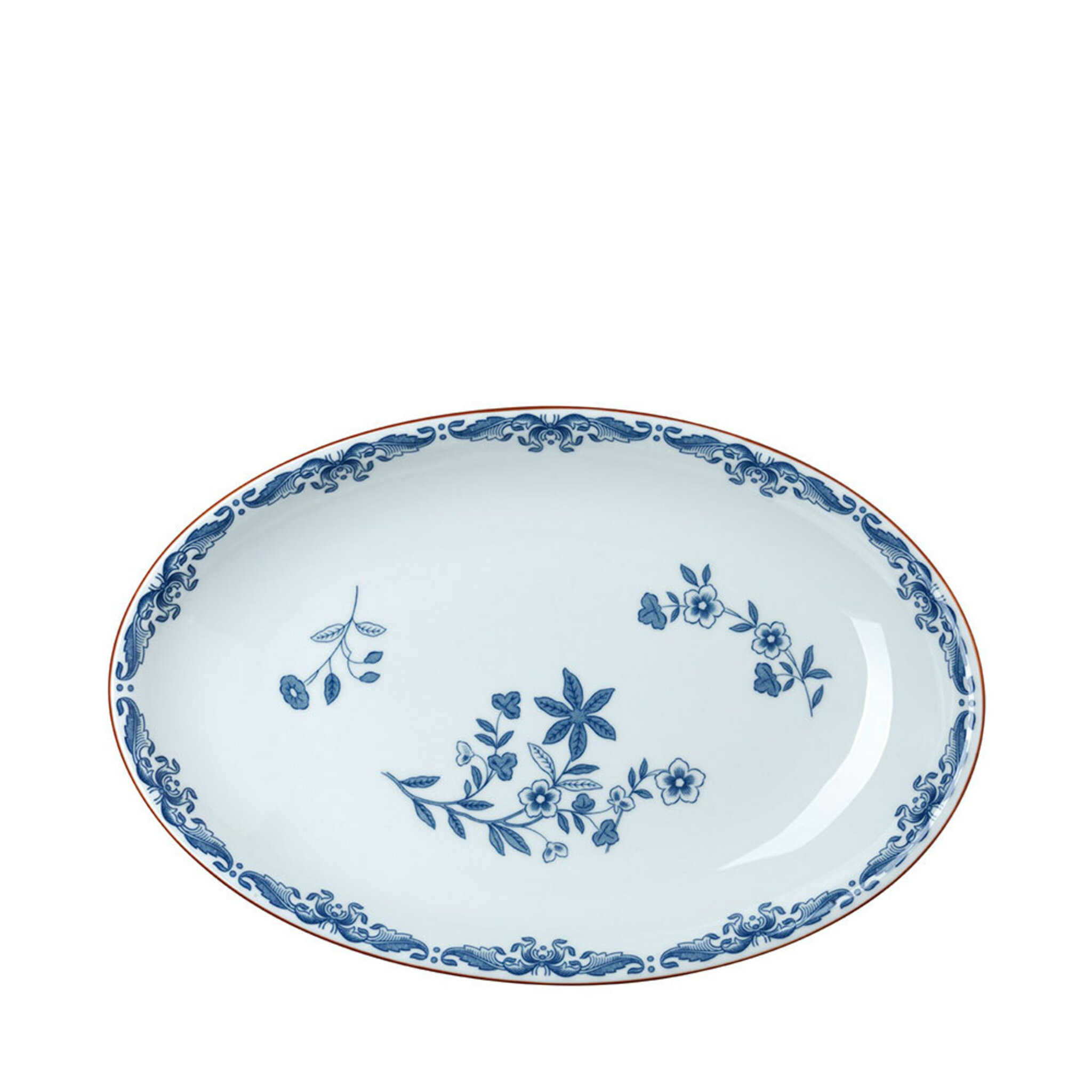 Serveringsfat ovalt, Ostindia, 33x22 cm
