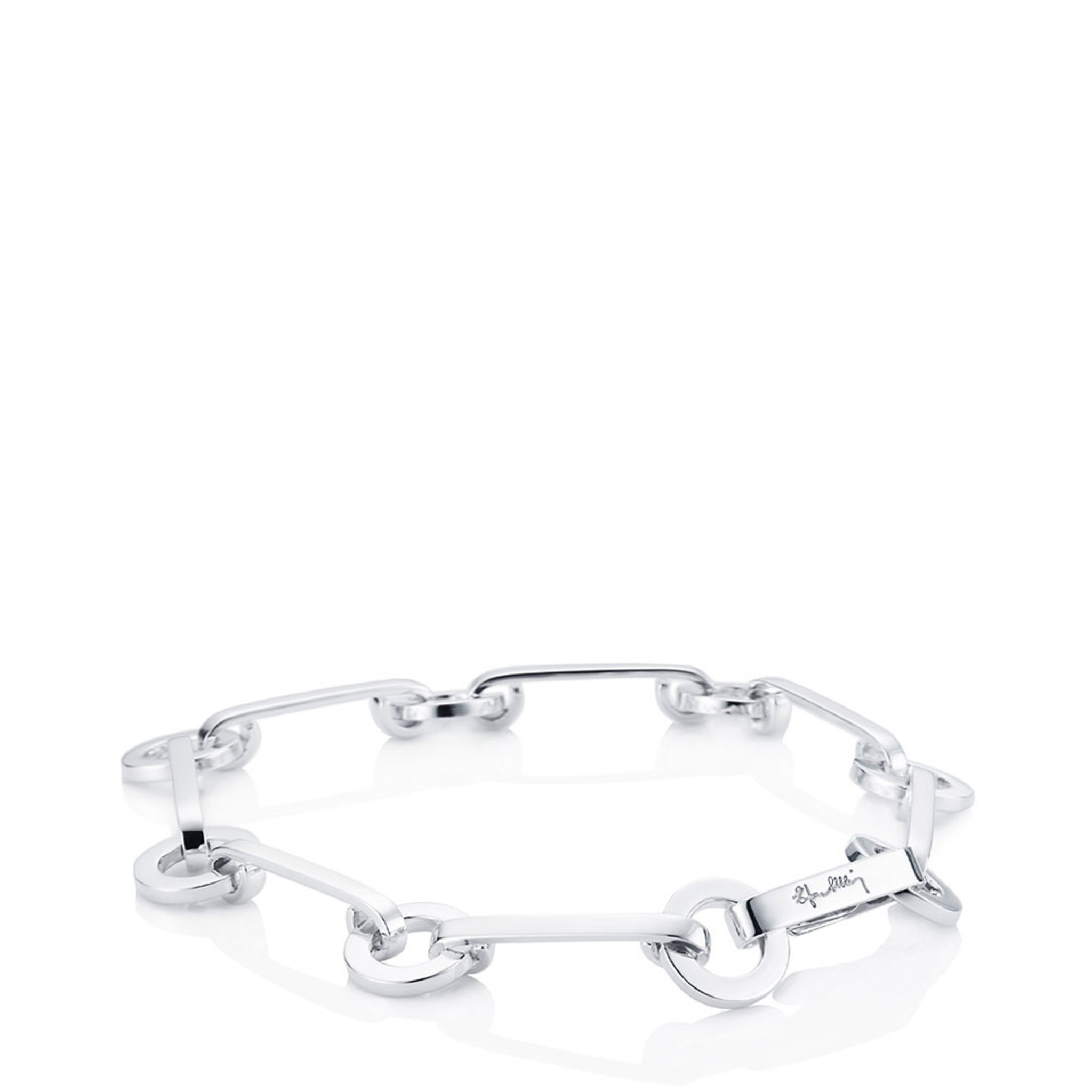 Ring Chain Bracelet, silver, ONE SIZE