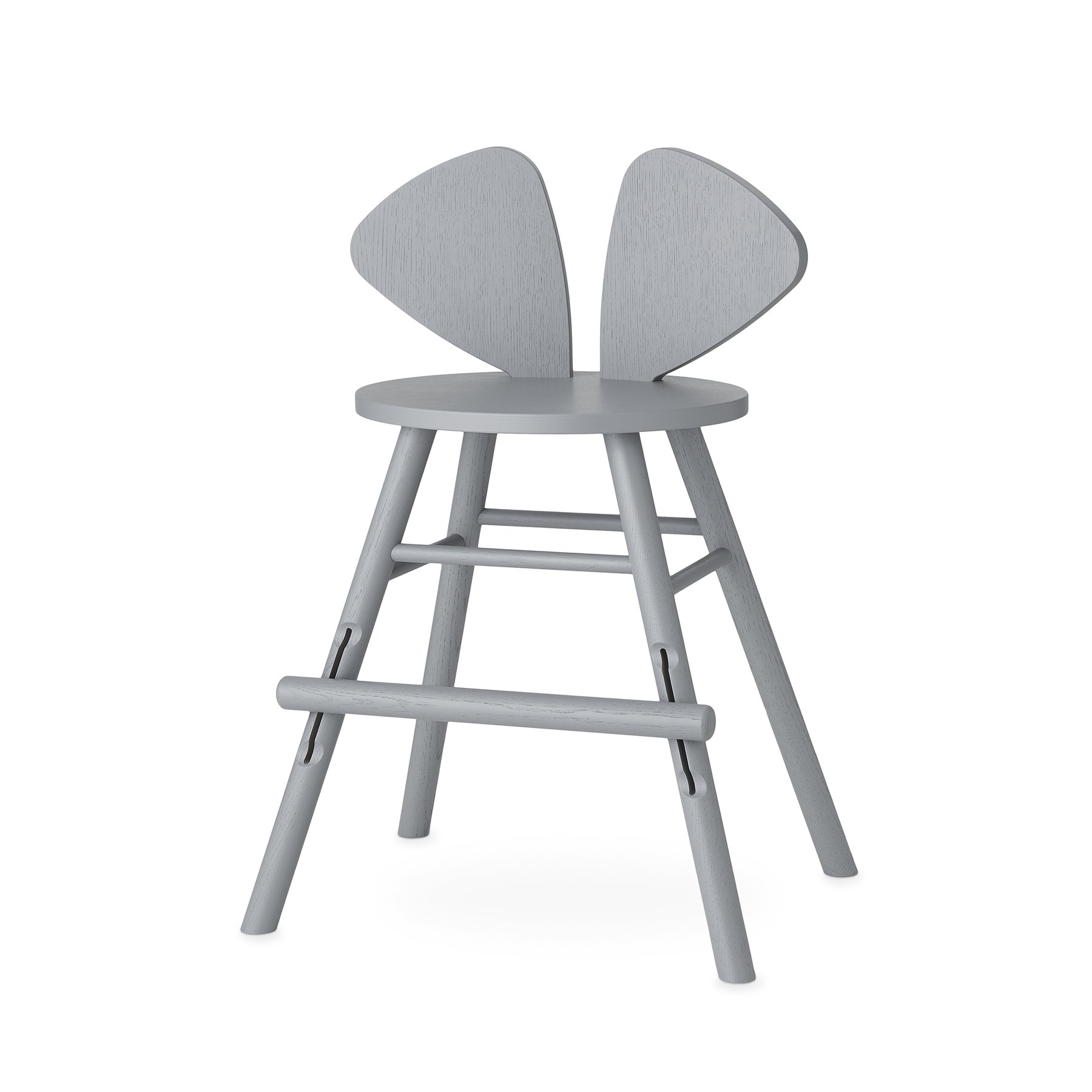 MOUSE CHAIR JUNIOR grå matstol Nofred