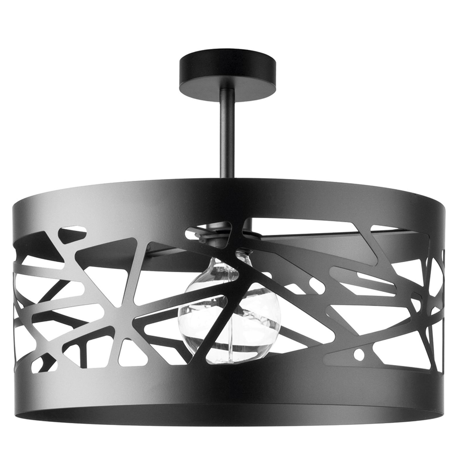 Taklampa modul Frez mönsterskärm Ø 39 cm svart