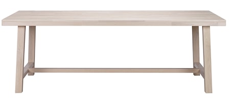Brooklyn Matbord Vitpigmenterad Ek 220x95 cm