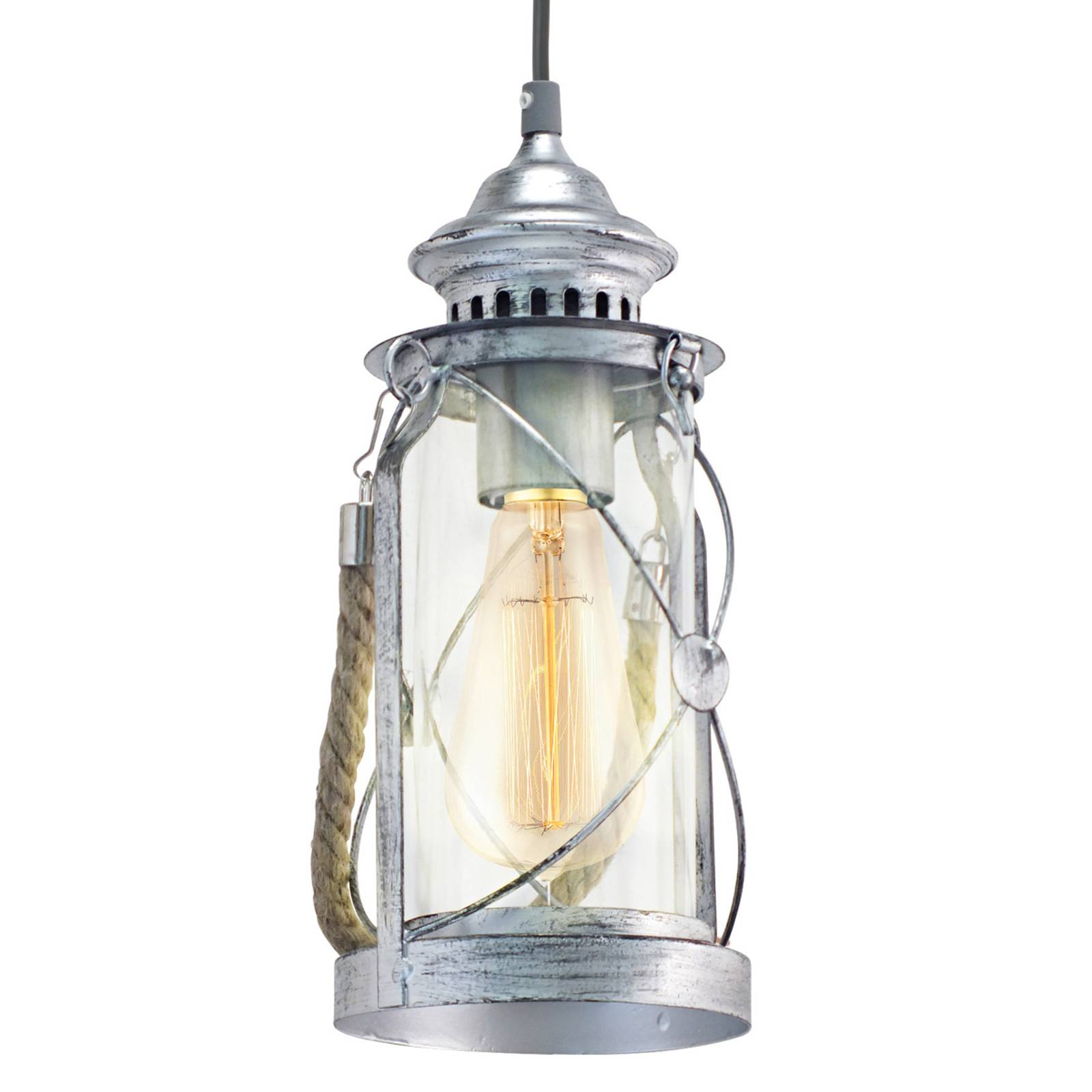 Taklampa Fedor i antikdesign silver