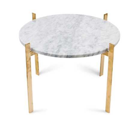 Single deck soffbord – White/brass