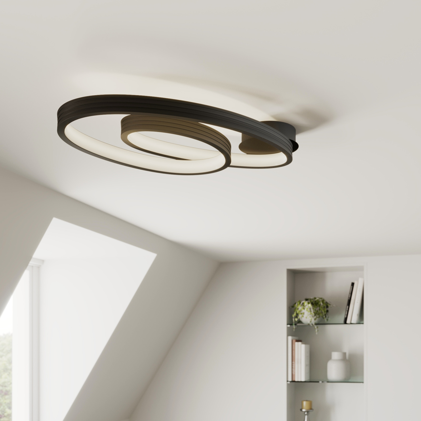 Lucande Bronwyn LED-taklampa, 72,5 cm