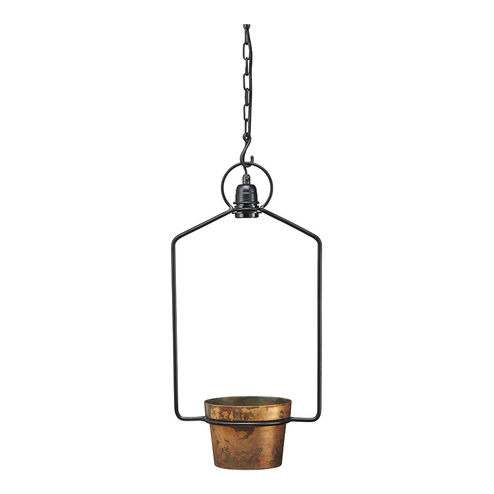 PR Home - Upptown Fönsterlampa med Kruka 57 cm Mässing/Svart