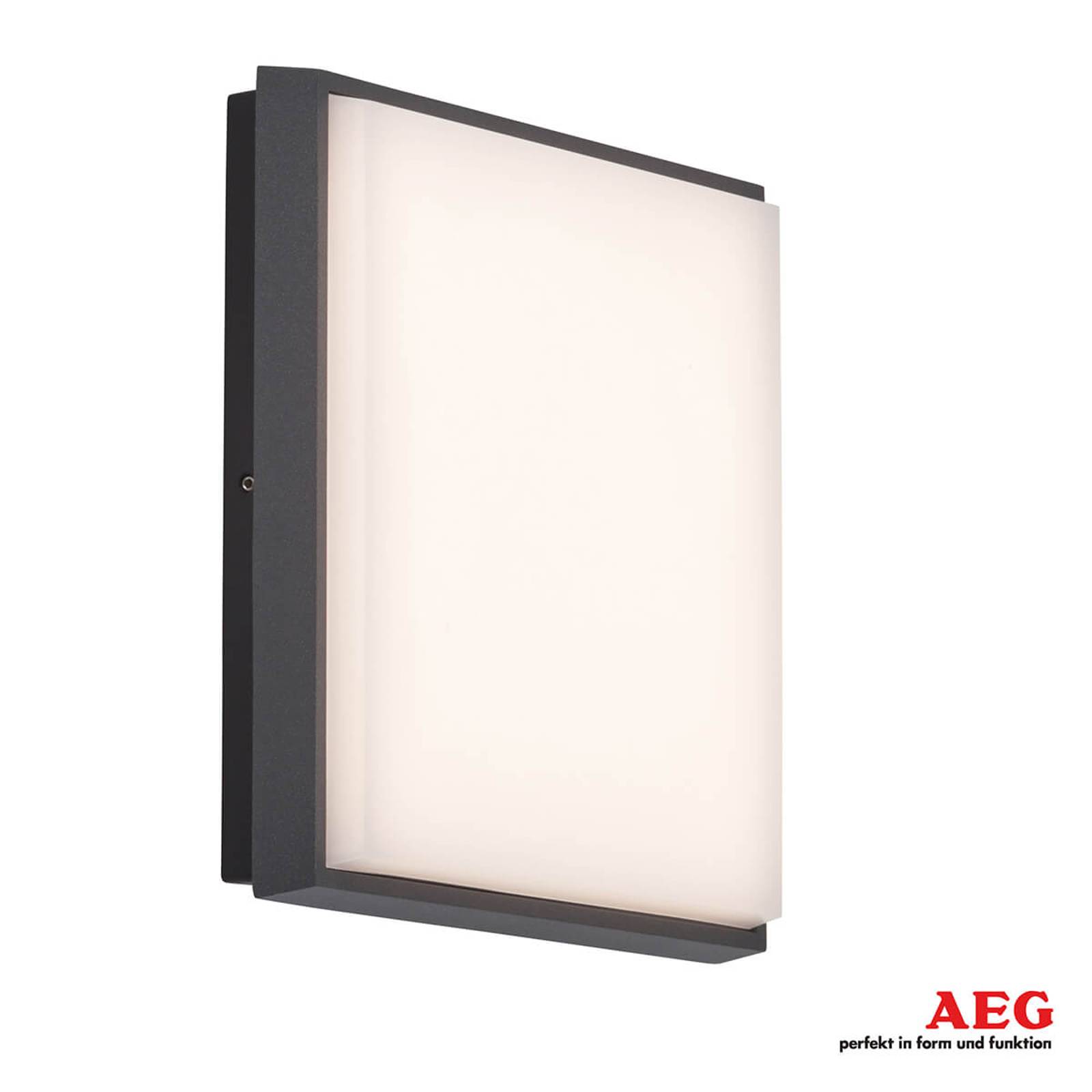 Ljus LED-utomhusvägglampa Letan Square – 23 W