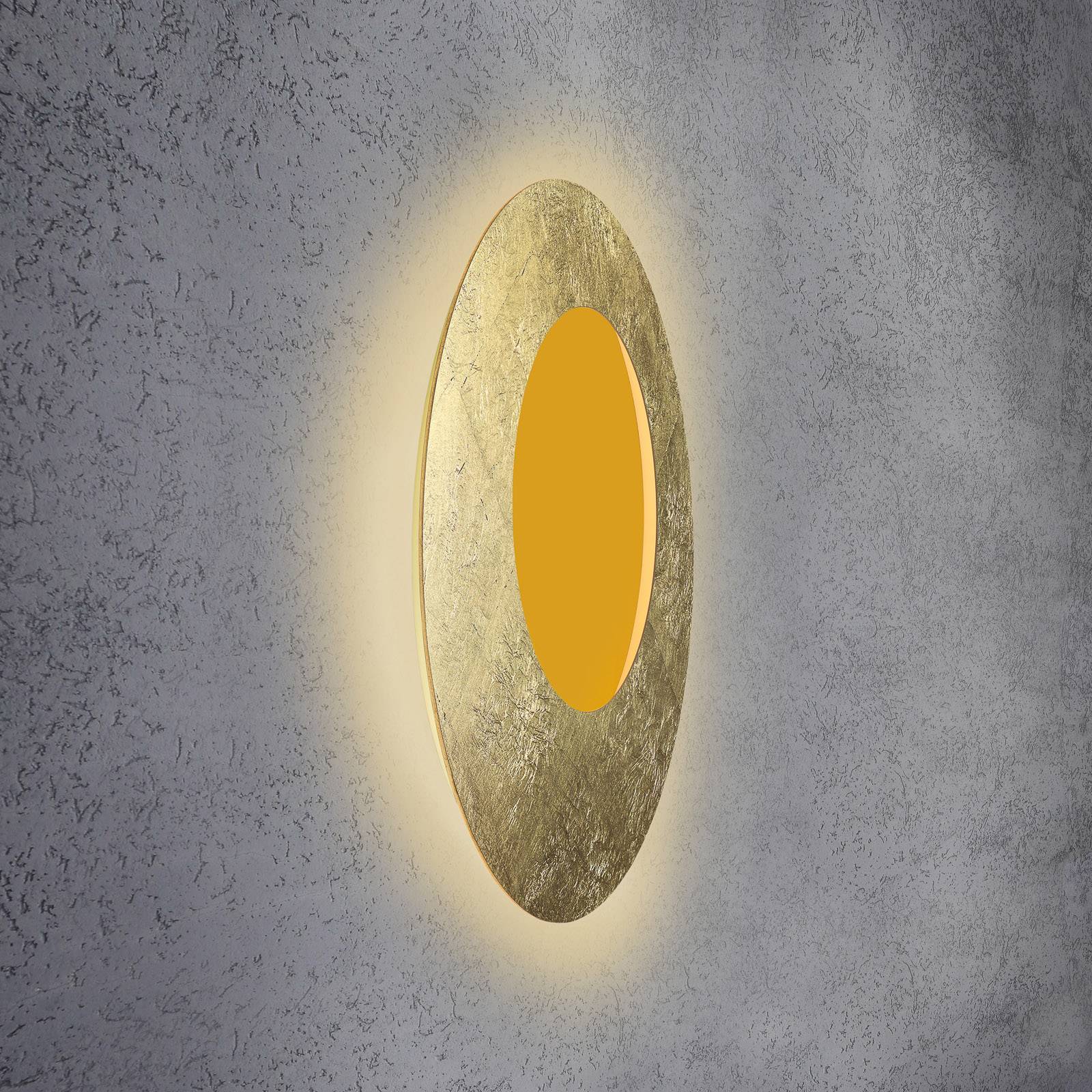 Escale Blade Open LED-vägglampa RGB+W guld Ø79cm