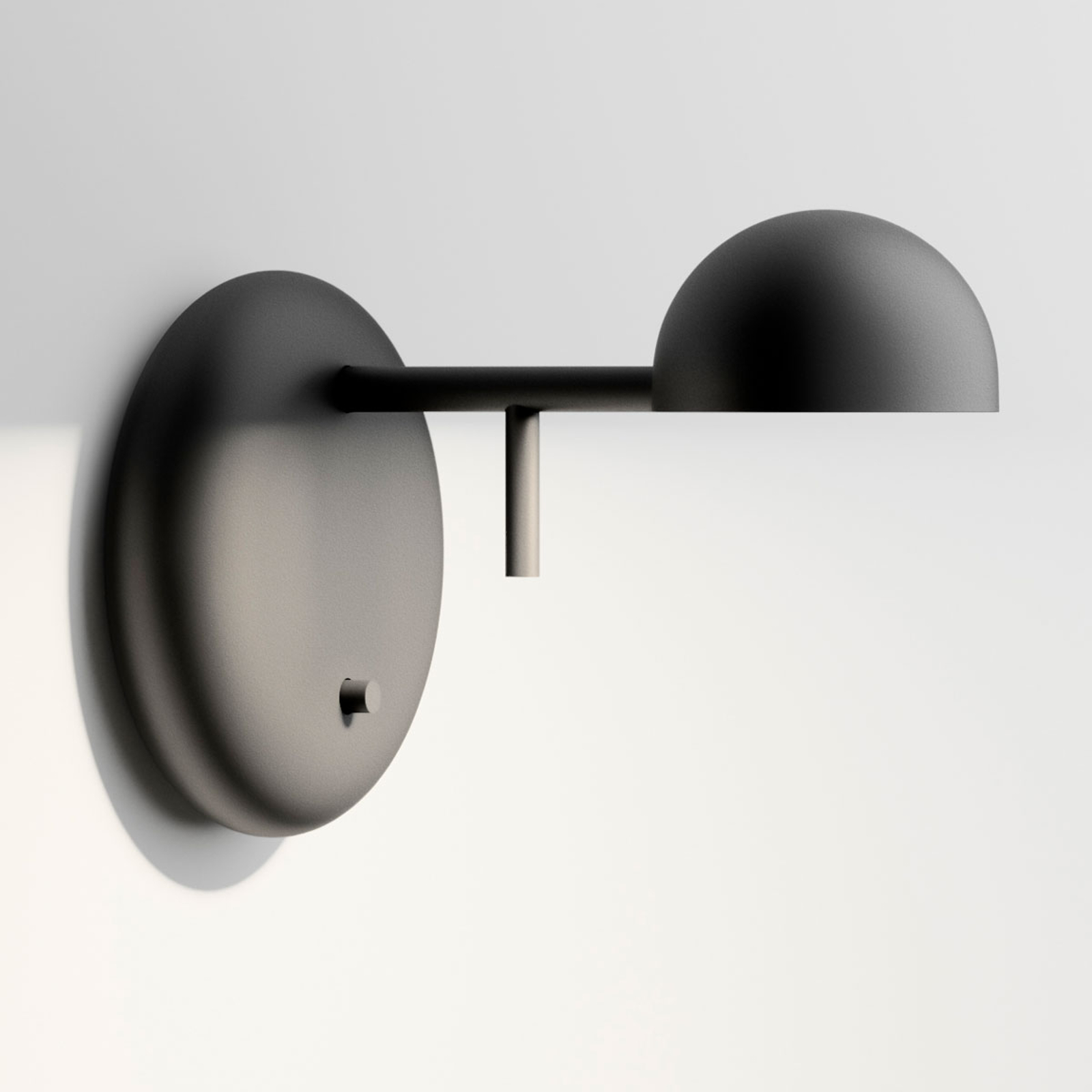 Vibia Pin 1675 LED-vägglampa, 11 cm, svart
