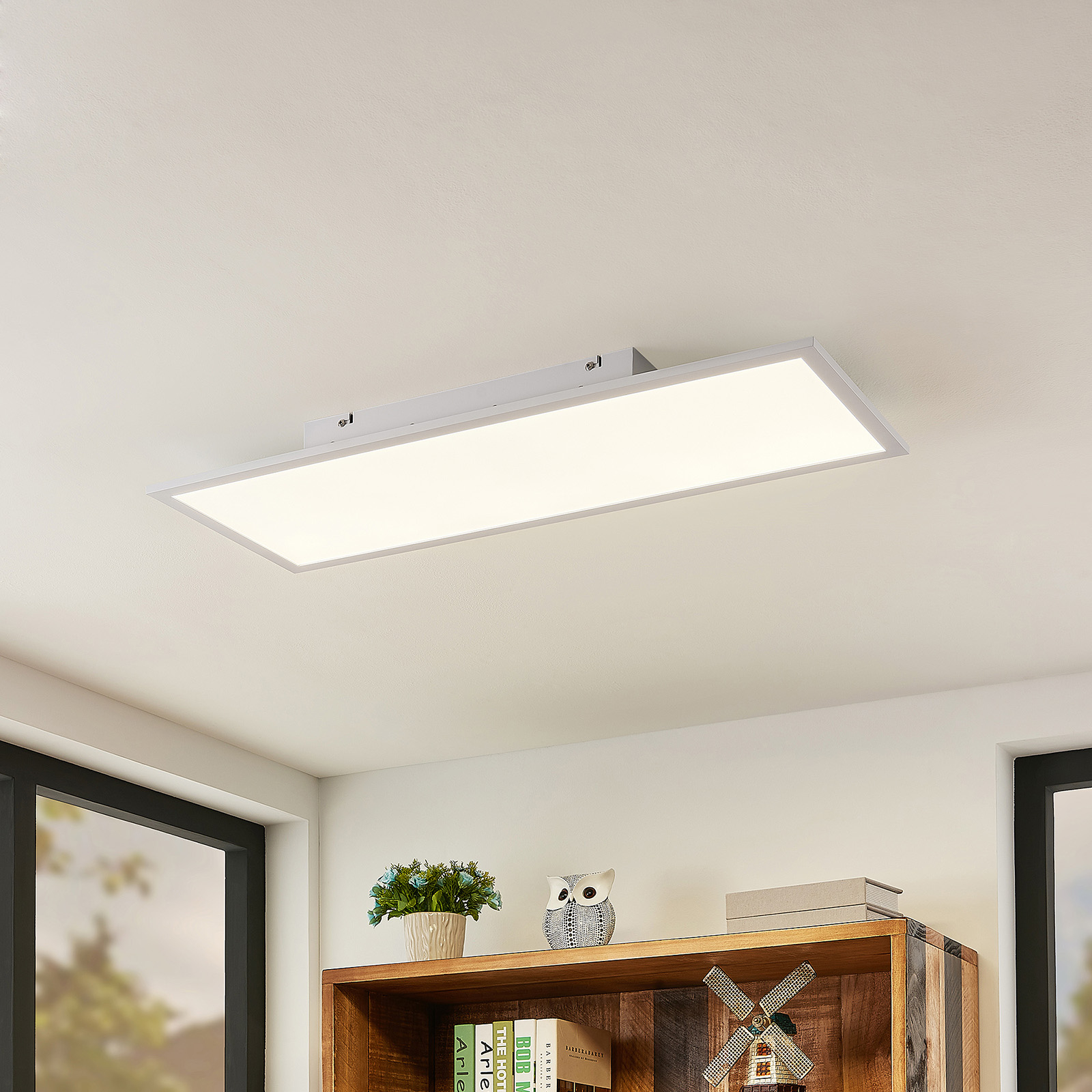 Lindby Quais LED-panel 4 000K, 30X80 cm