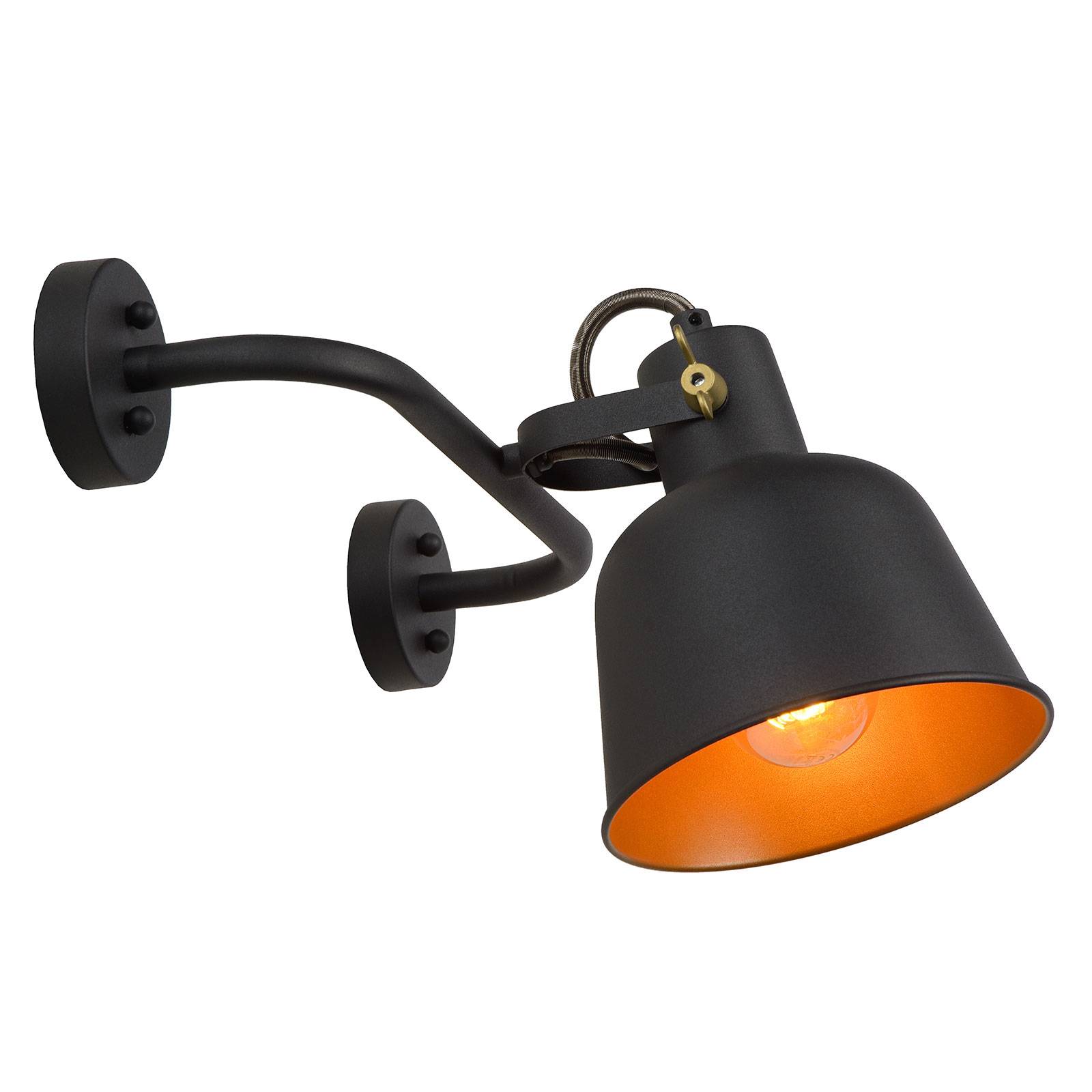 Vägglampa Pia svart, 1 lampa