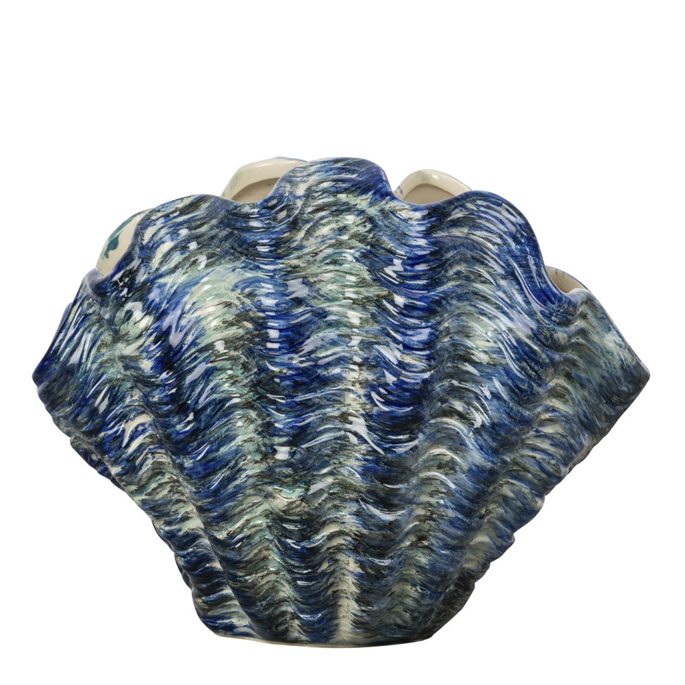 By On - Mireya Vas Snäcka 27x18 cm Blå/Grå