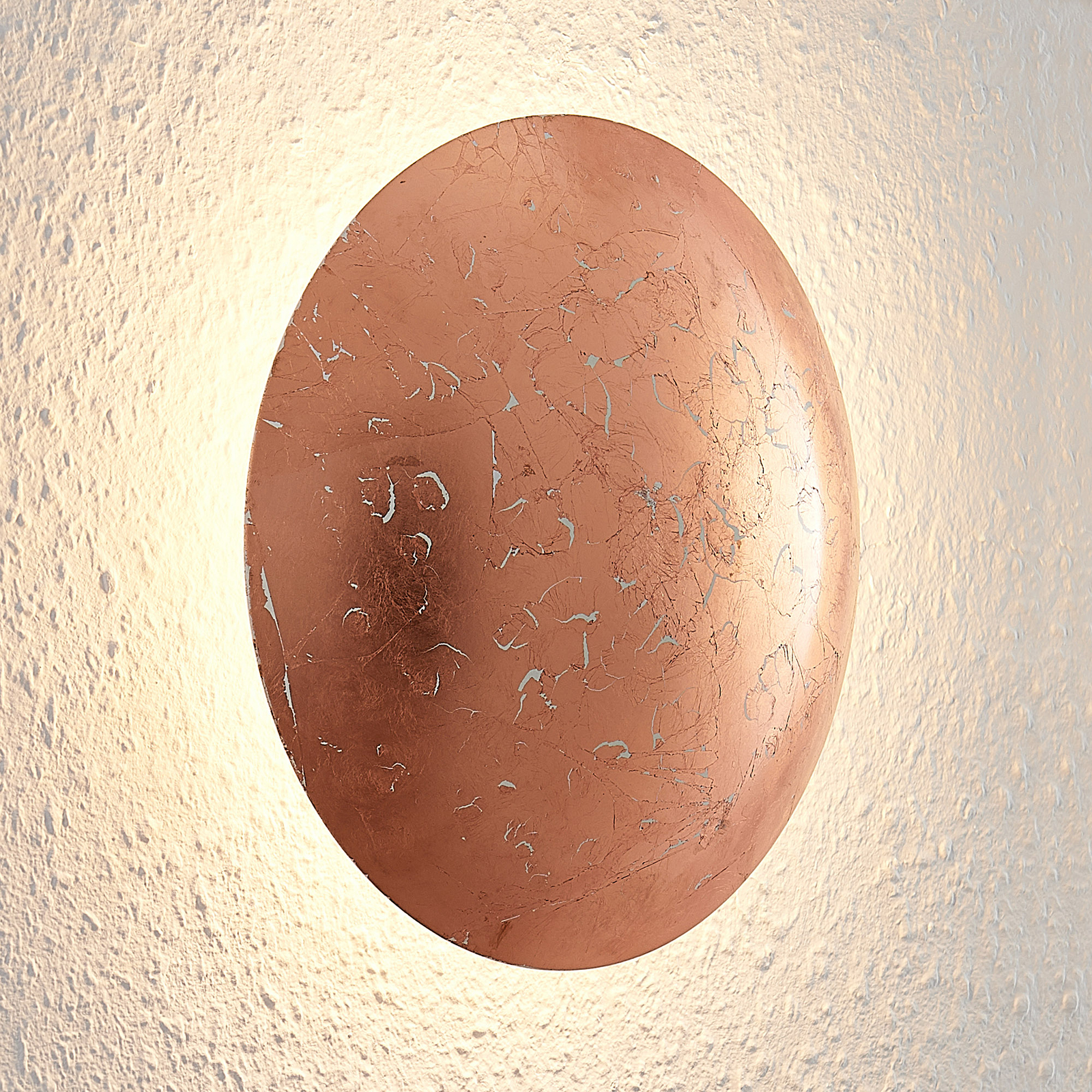 Lindby Illuma LED-vägglampa, koppar