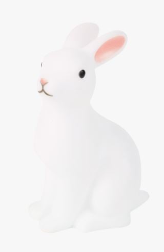 Little Rabbit nattlampa vit