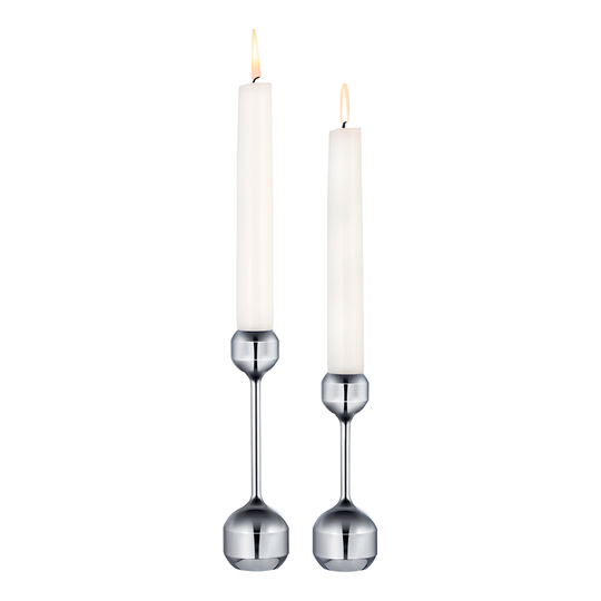 Lind DNA - Silhouette Ljusstake Set 12+14,5 cm Krom