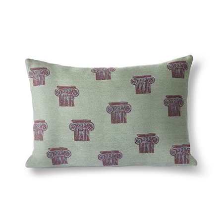 Jacquard Weave Greek Column Cushion 35x55 cm