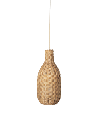 Braided Lampshade - Bottle - Natural