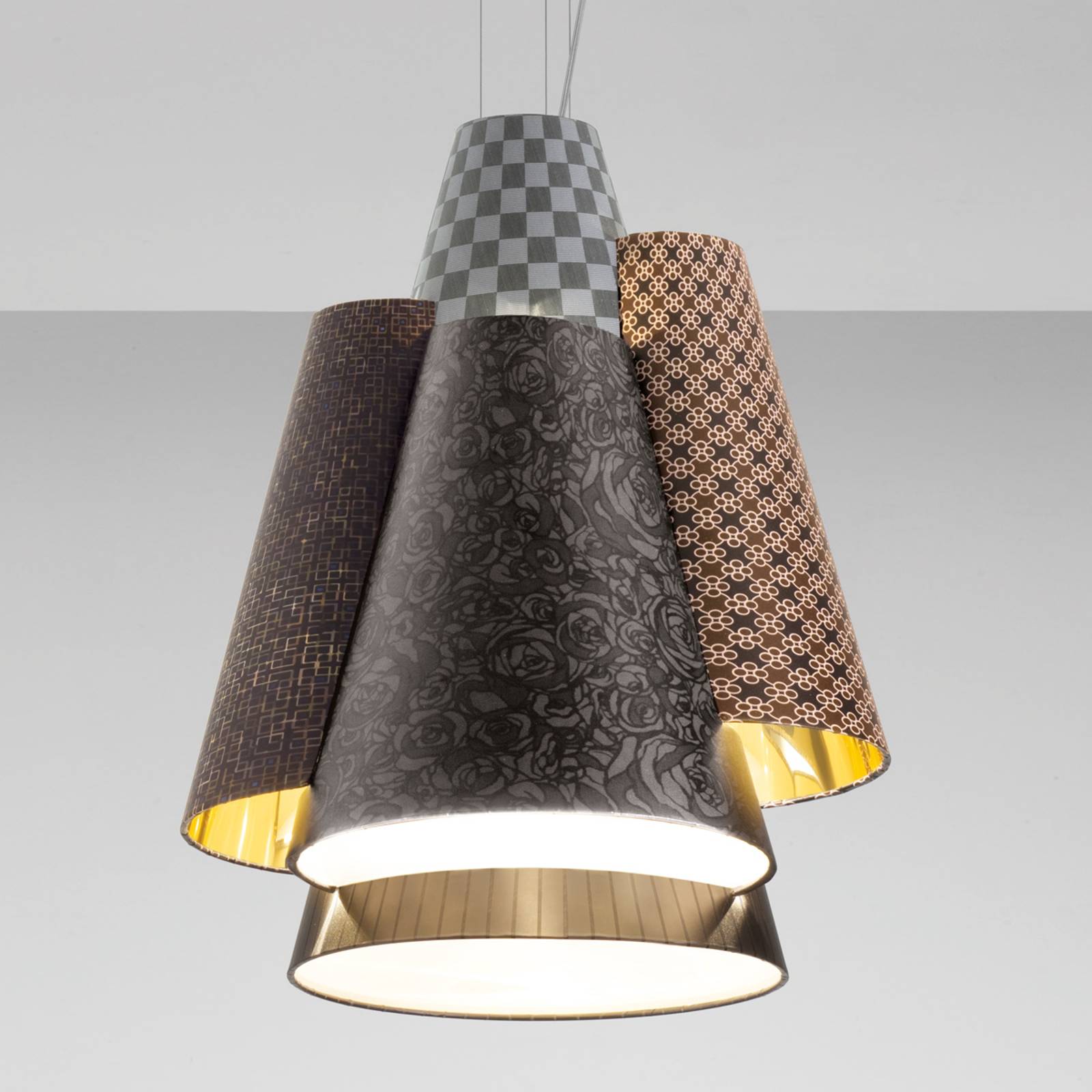 Axolight Melting Pot 60 hänglampa brun-guld