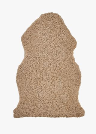 Curly fårskinn karamell