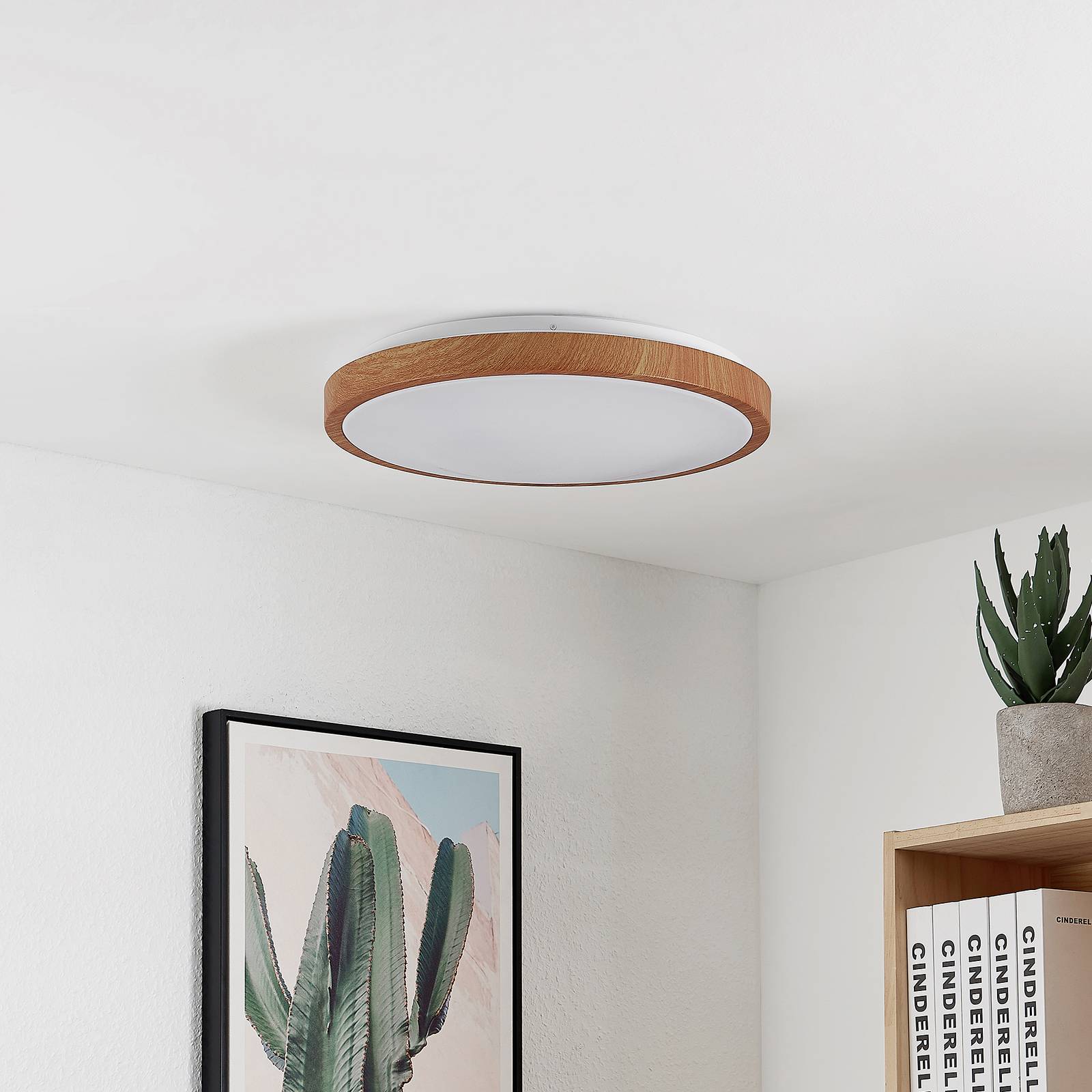 Lindby Myte LED-taklampa, rund, 42,5 cm