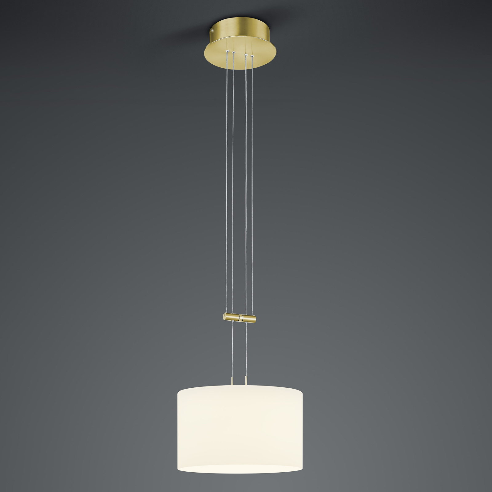 BANKAMP Grazia hänglampa ZigBee 1 lampa mässing