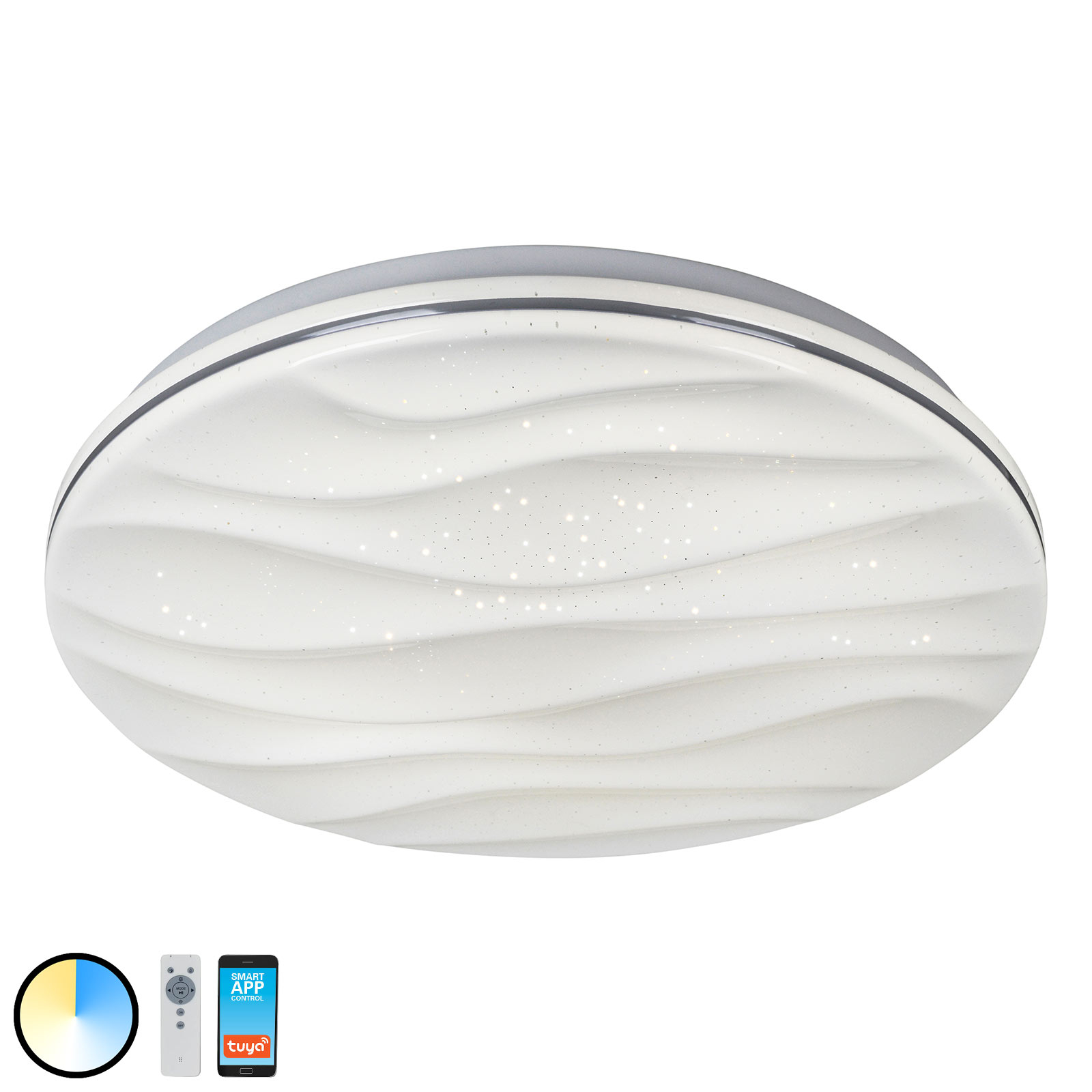 LED-taklampa Austin med appstyrning
