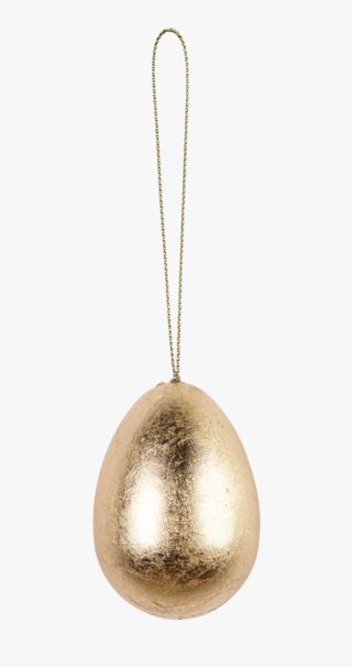 Gold egg dekoration guld