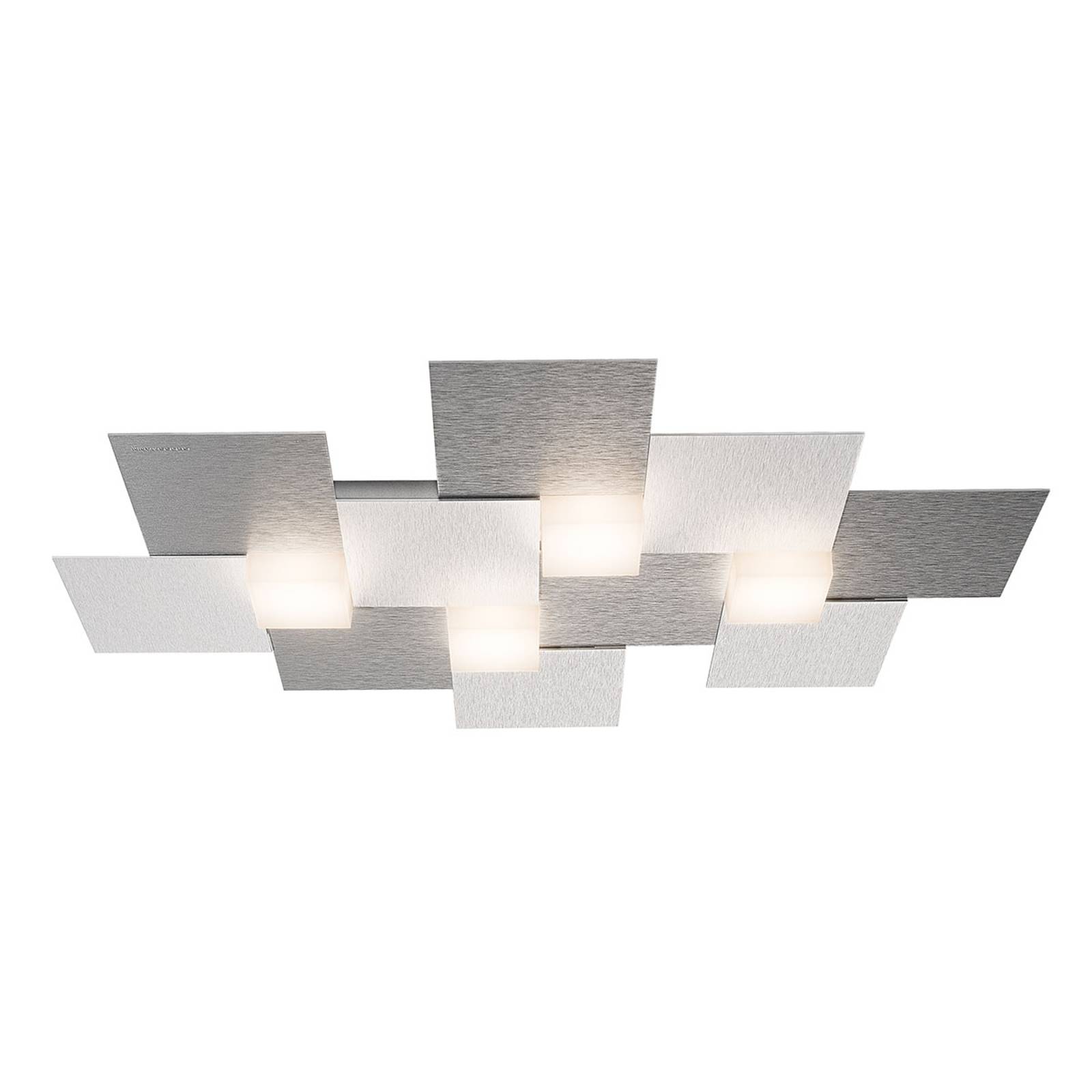 GROSSMANN Creo taklampa 4 lampor 55x38,5 alu.