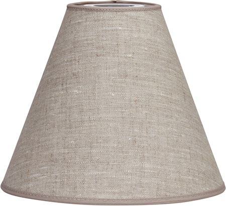 Toppringskärm Lin Ljusbeige 22 cm