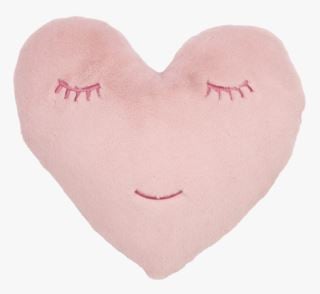Heart prydnadskudde rosa