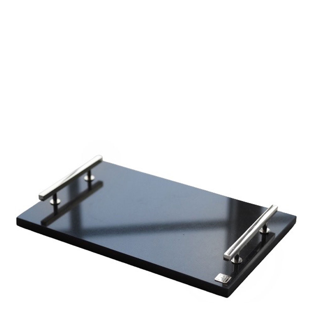 Hilke - Hilke Bricka Granit 40,5x25,5 cm Förnicklad Mässing