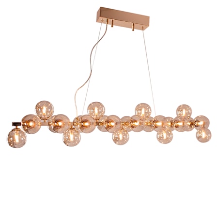 Taklampa Splendor Bar - Guld Amber
