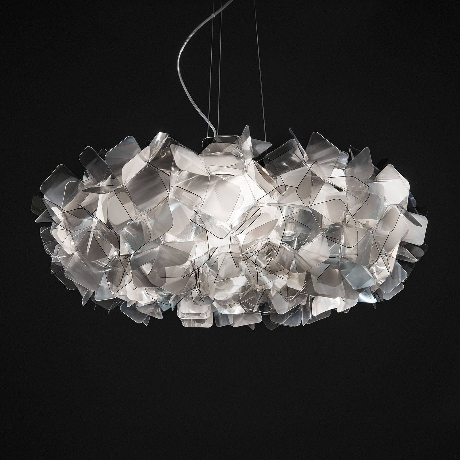 Slamp Clizia hänglampa, Ø 78 cm, fumé