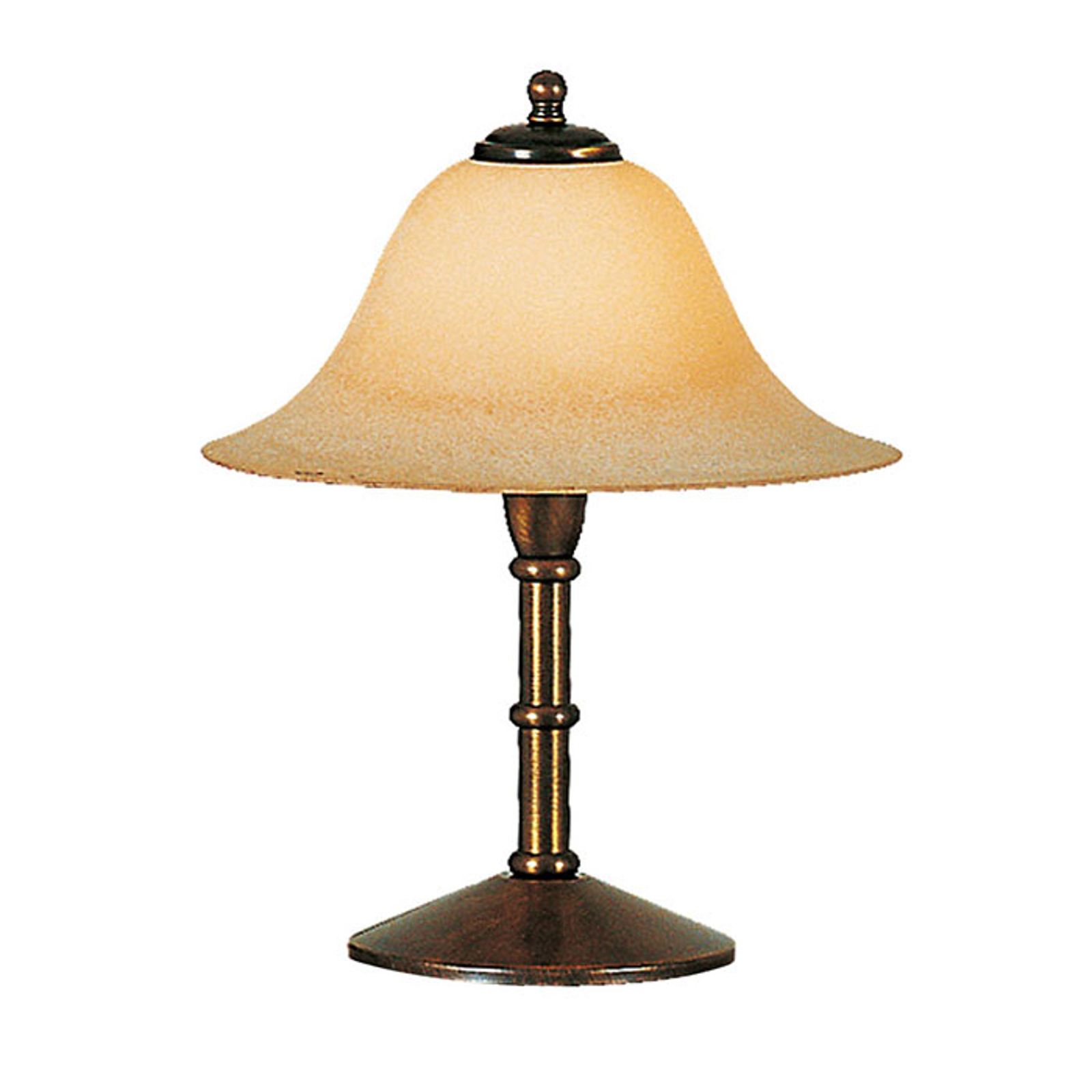 Menzel Anno 1900 bordslampa Scavo rökglasskärm