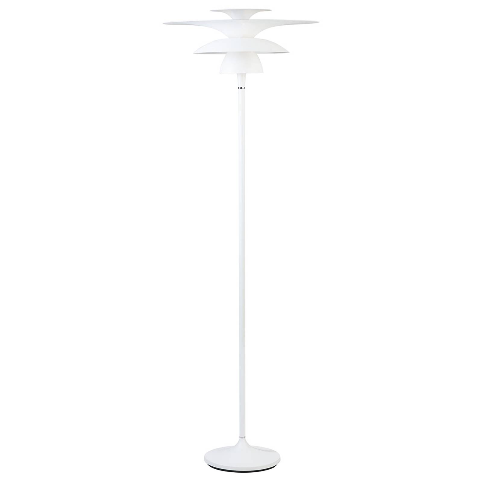 LED-golvlampa Picasso, skärm 38 cm, vit
