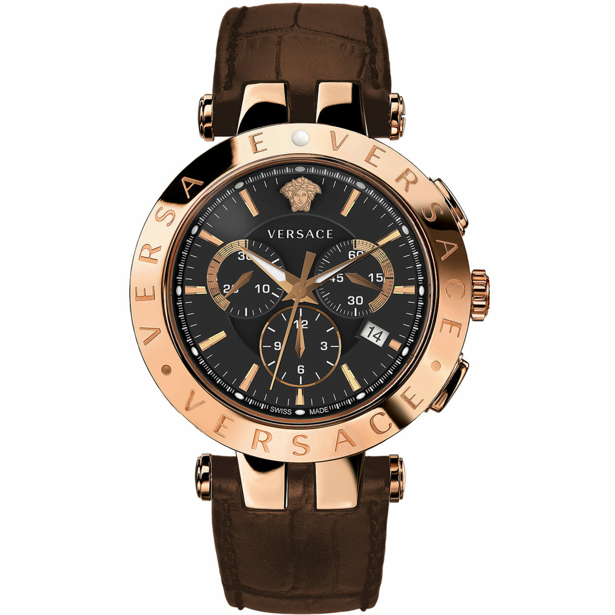 Verq00320, Quartz, 42mm, 5atm, gold