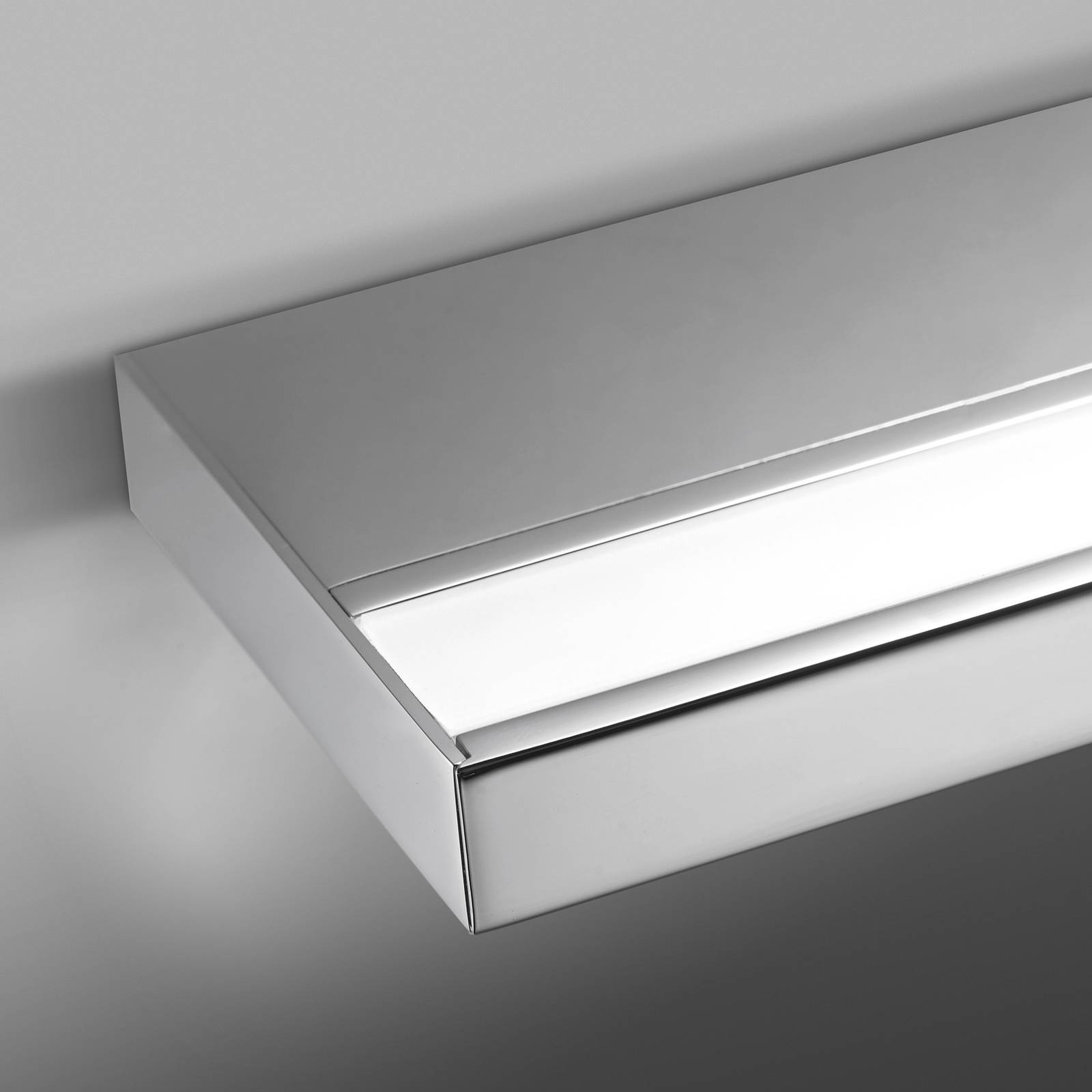 Modern LED-badrumsvägglampa Prim IP20 60 cm, krom