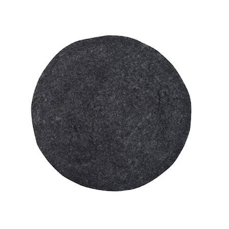 Felt Stolsdyna Svart Ø35 cm