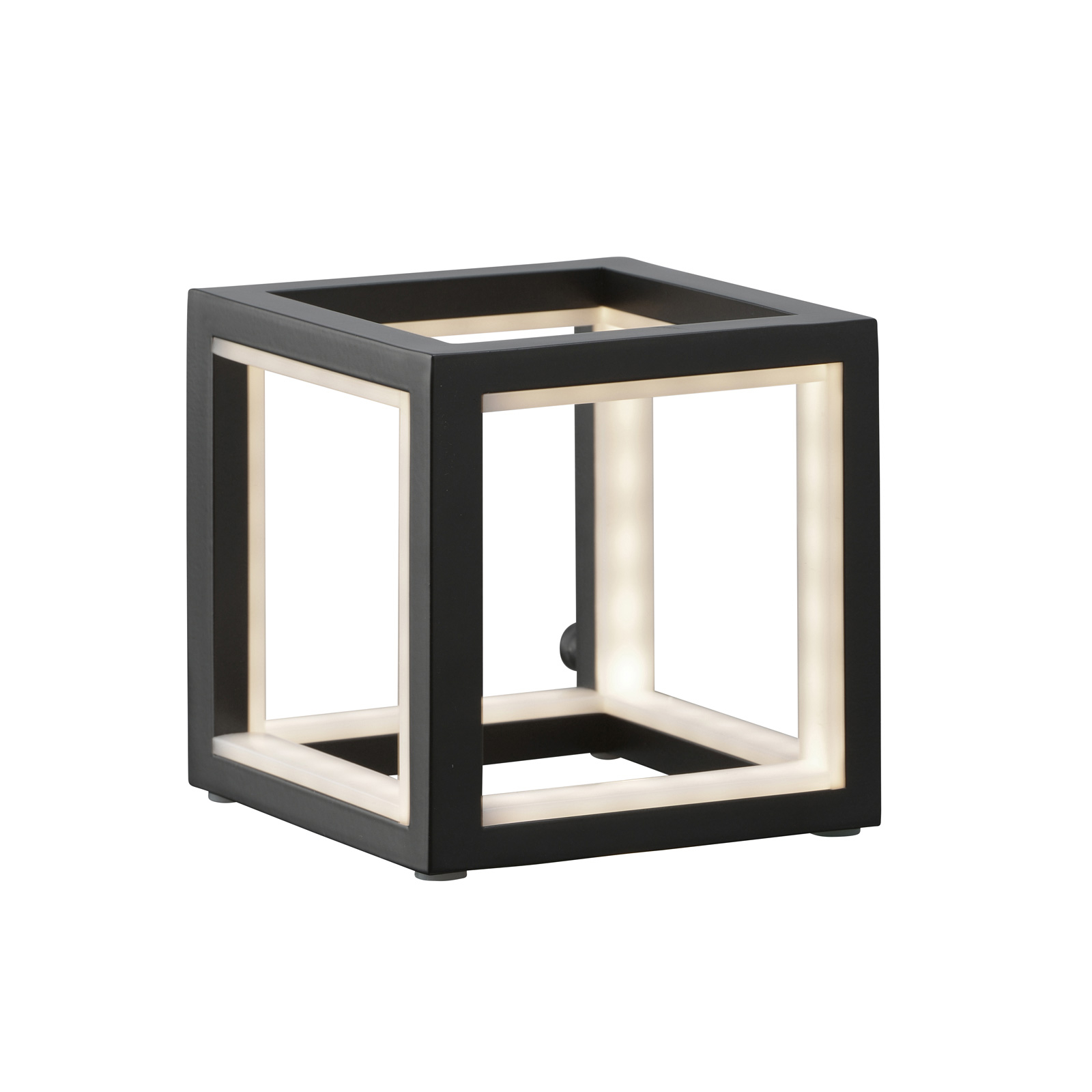 LED-bordslampa Delux, svart, 12 cm