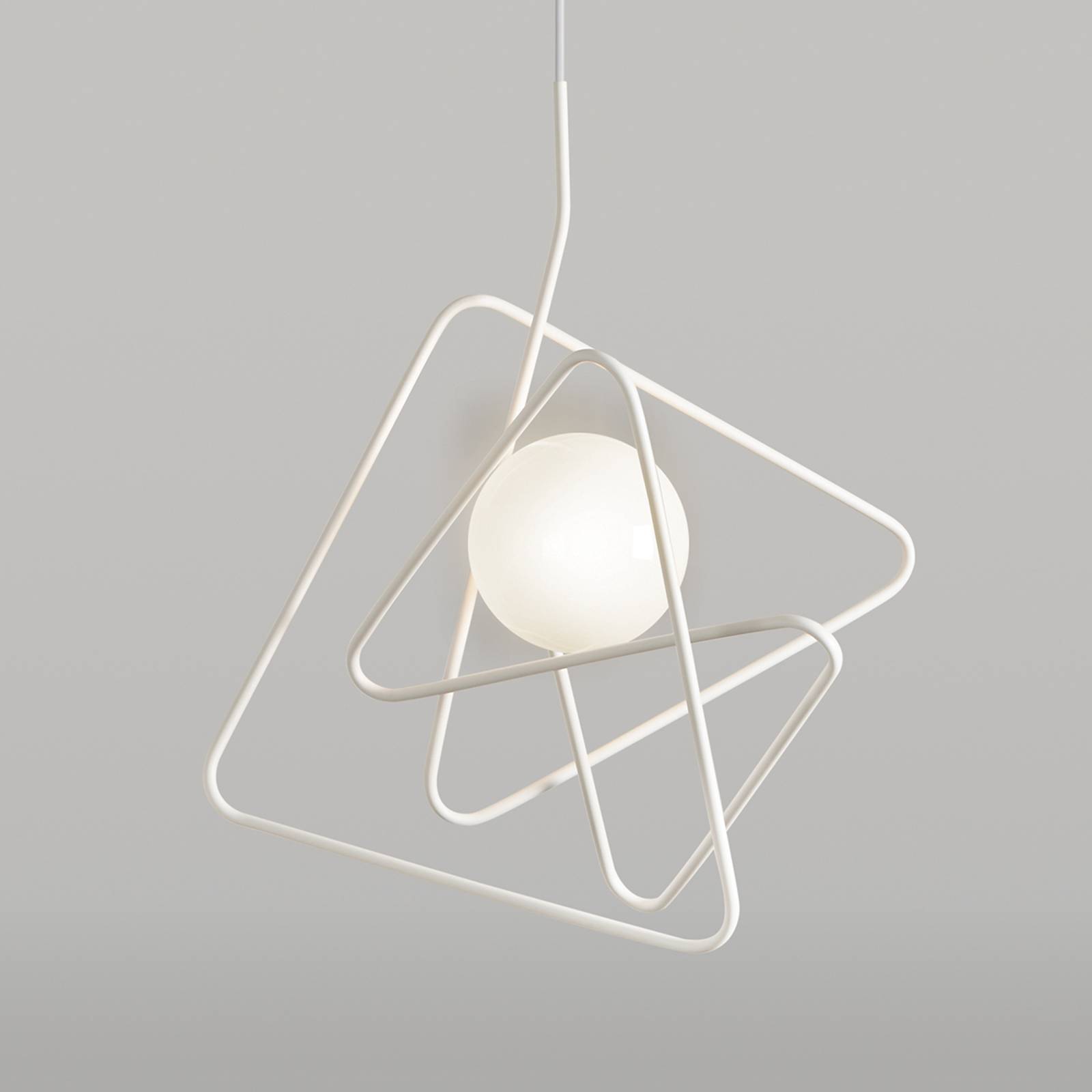 Raffinerad designer-taklampa Inciucio, vit