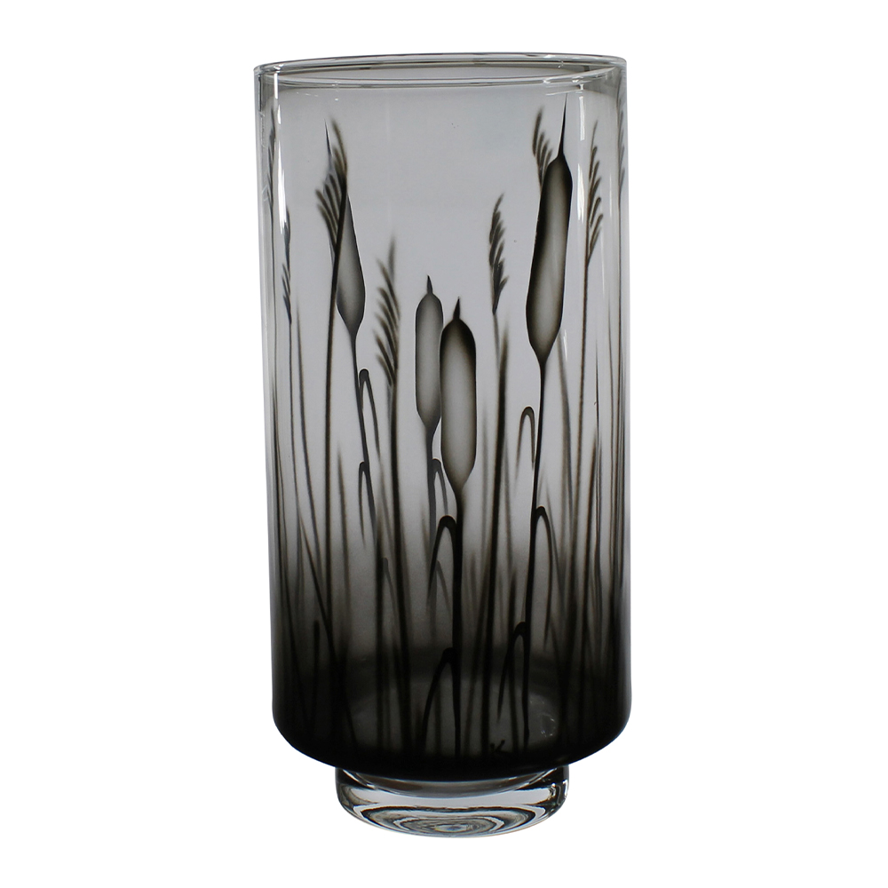 Nybro Crystal - Nybro Crystal Kaveldun Lykta 30x14,5 cm Klar/Grå