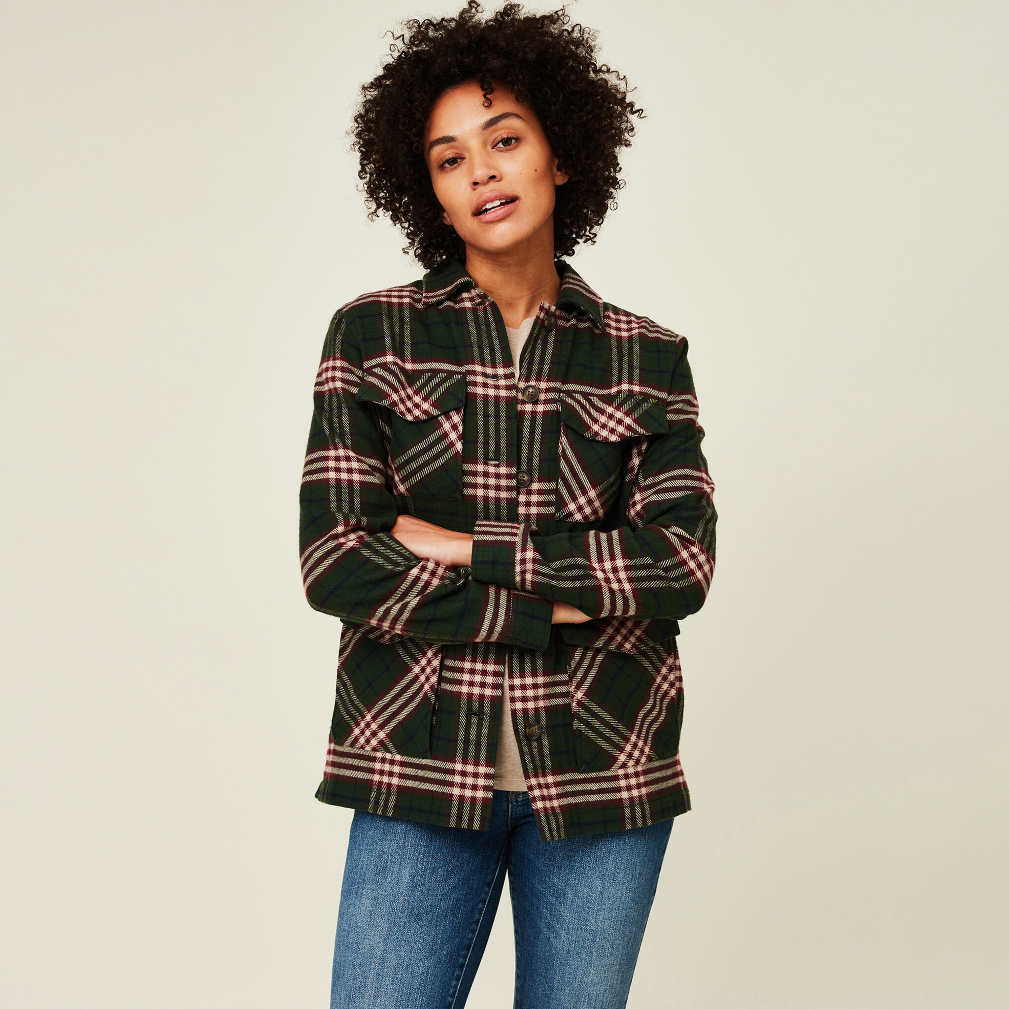 Raven Organic Cotton Flannel Overshirt