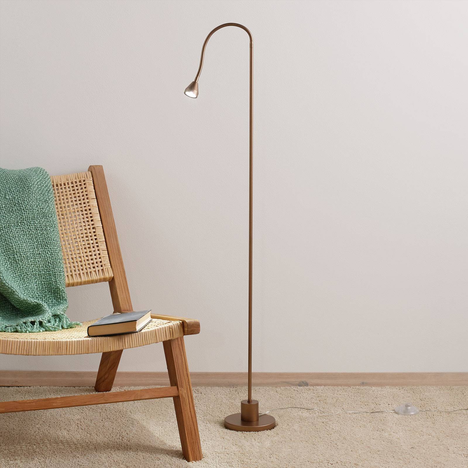 Minimalistisk LED-golvlampa MINI i antikt utseende