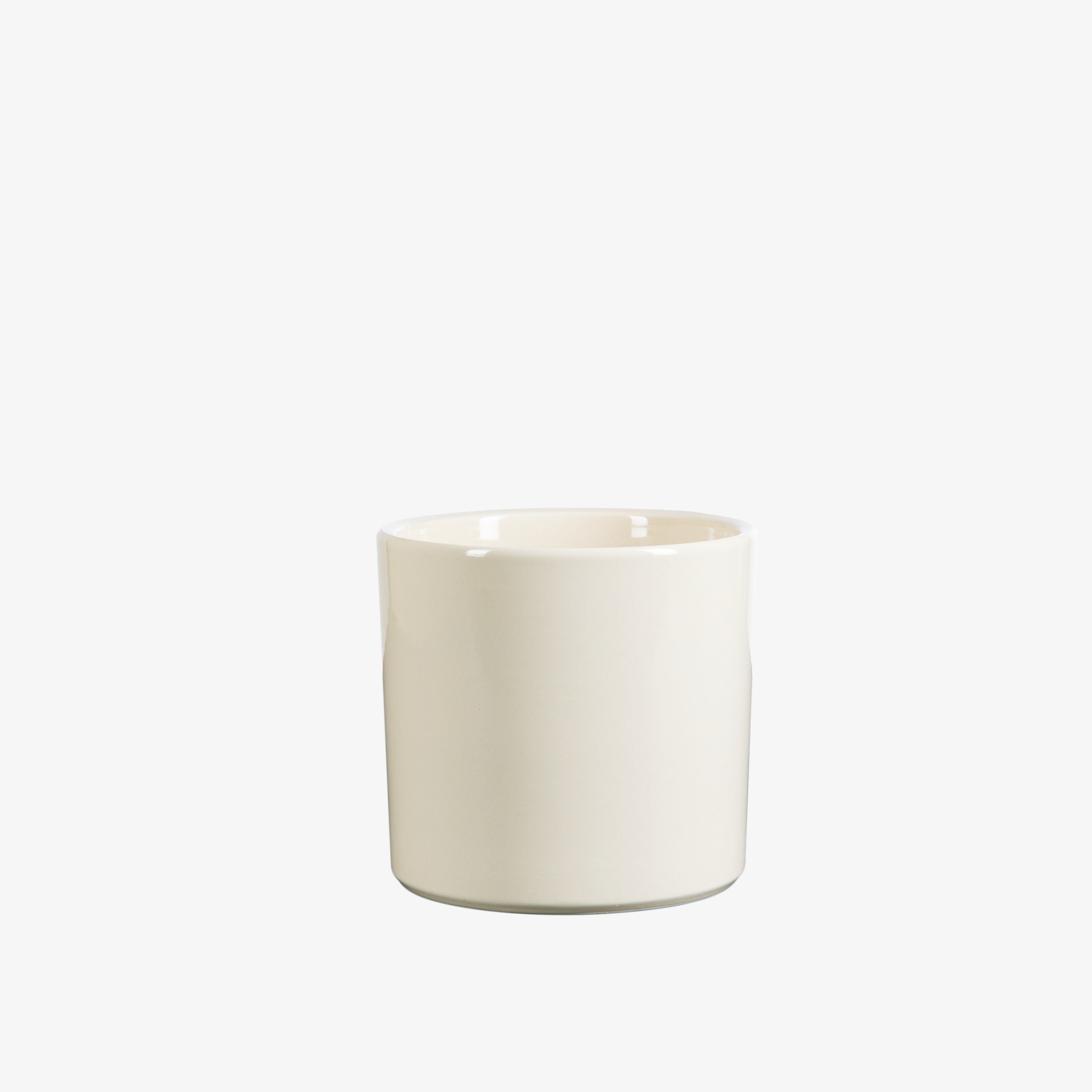 Kruka Glaserad 13cm Creme