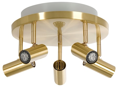 Cato LED 5-spot Mässing m Släpljus