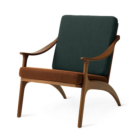 Lean Back Lounge Chair Spicy brown/Petrol Teak