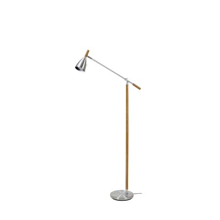 Frank 2.0 Golvlampa Alu/Ek LED Dimbar 3W