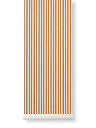 Thin Lines Tapet Mustard