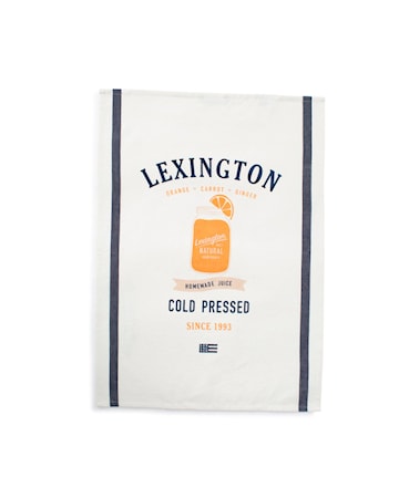 Cold Pressed Kökshandduk Off Vit/Blå 50x70cm