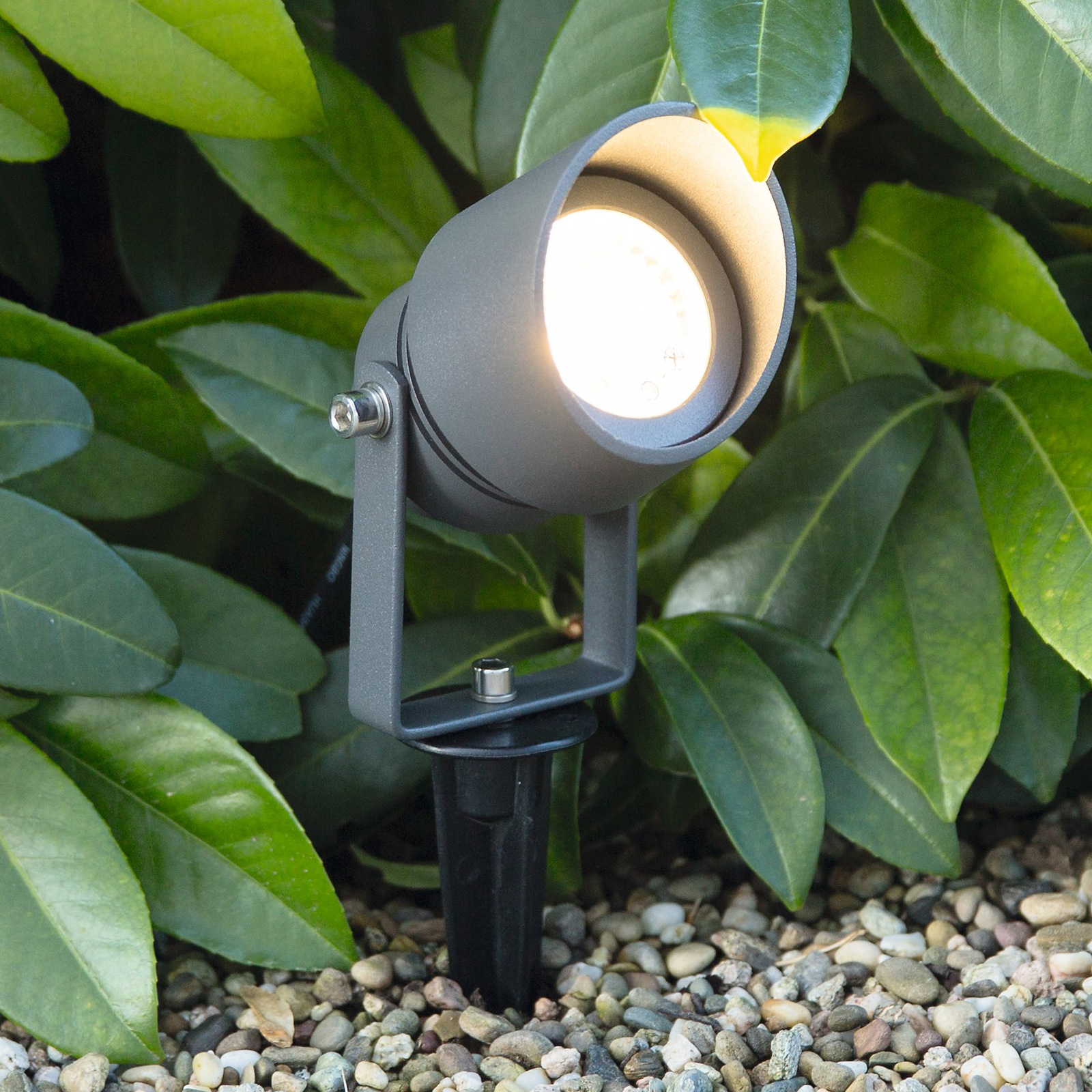 LED-markspettspotlight Linosa, svängbar