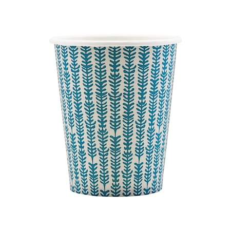 Pappersmugg Blå 12 st